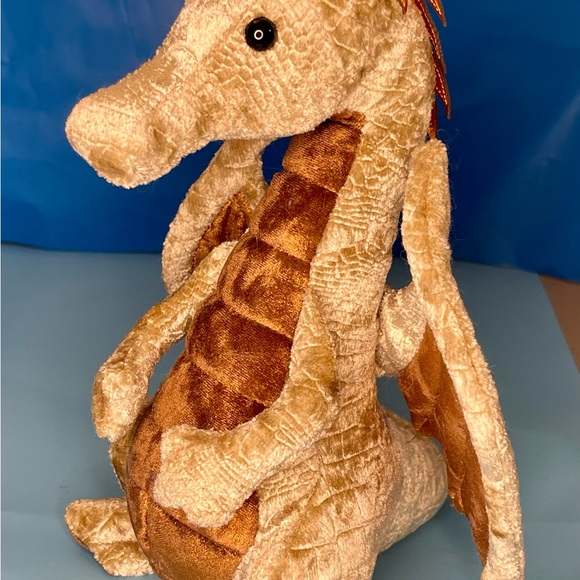 Douglas Cuddle Toys Elgar Copper Dragon 10 Inch Plush Stuffed With Tag Rare. - Picture 2 of 11